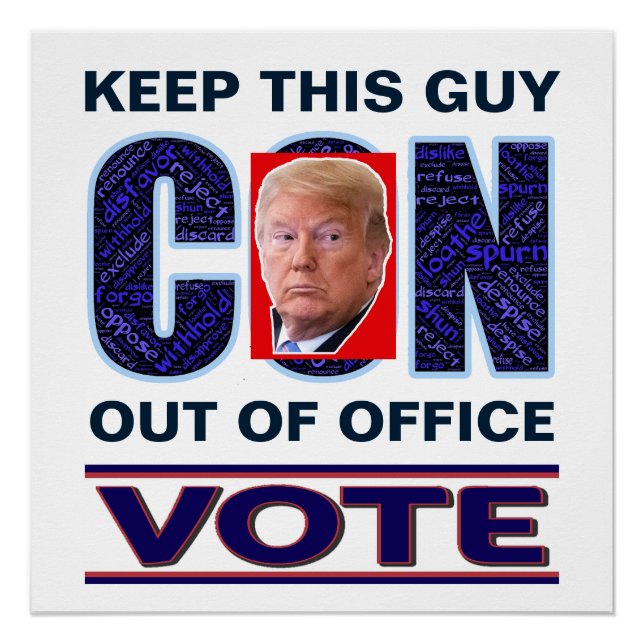 Póster Vote Blue Resist 2024 Glossy presidencial (Anverso)