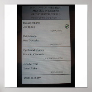 PÓSTER VOTÉ POR BARACK OBAMA