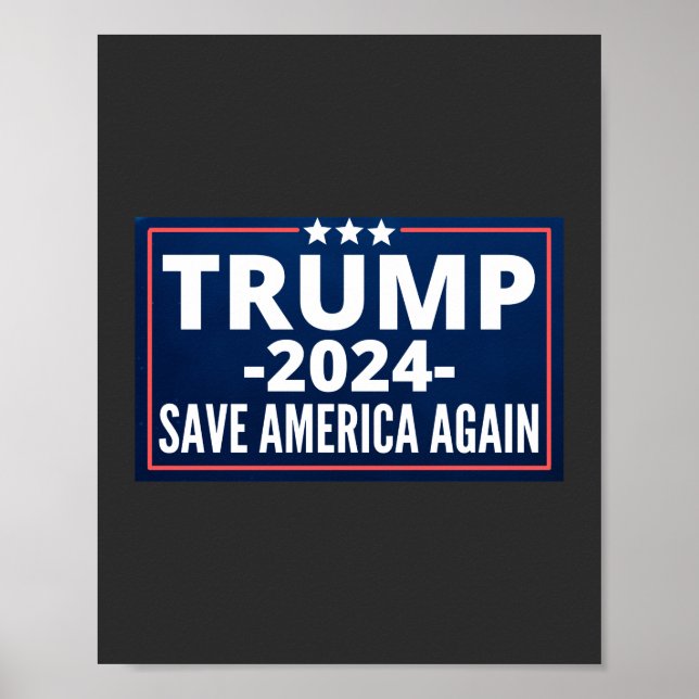Póster vote, trump 2024, trump2024, 2024, trump 2020 (Frente)