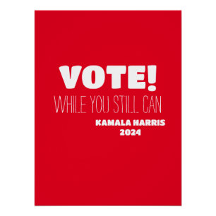 Póster ¡VOTEN! Mientras Todavía Puedes Kamala Harris 2024