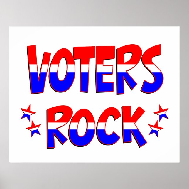 Póster Voters Rock (Frente)
