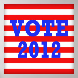 Póster Voto 2012 de las rayas