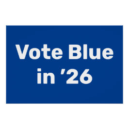 Póster Voto azul en 2026
