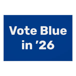 Póster Voto azul en 2026