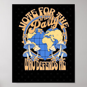 Póster Voto azul para Pegatina terrestre