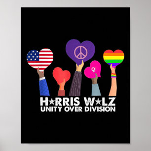 Póster Voto de Unity Over Division Harris 2024 Wheimer 20
