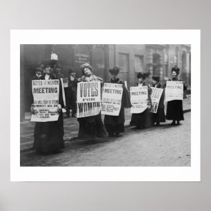 Póster Voto para las mujeres, Londres de los Suffragettes