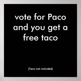 Póster voto por Paco