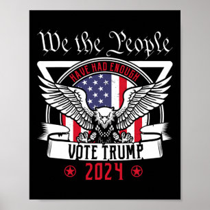Póster Voto Republicano Pro Trump 2025 simpatizantes de T
