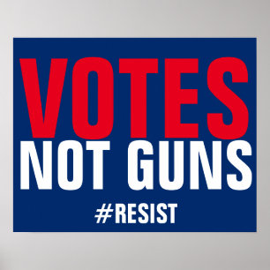 Póster Votos, no armas resisten