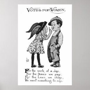 Póster Votos para las mujeres