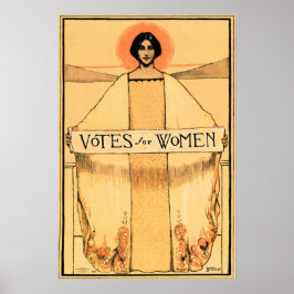 PÓSTER VOTOS POR EL SUFRIMIENTO FEMENINO 1913