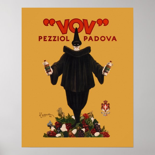 Póster "VOV" Pezziol Padova ~ 1922 ~ Leonetto Cappiello (Frente)