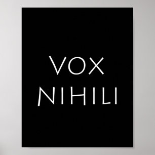 Póster Vox nihili