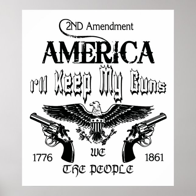 Póster ¡Voy a guardar mis armas! (Frente)