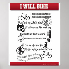 Póster Voy A Ir En Mi Poster De Bicicletas