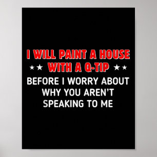 Póster Voy A Pintar Una Casa Con Un Pido De P Antes De Pr