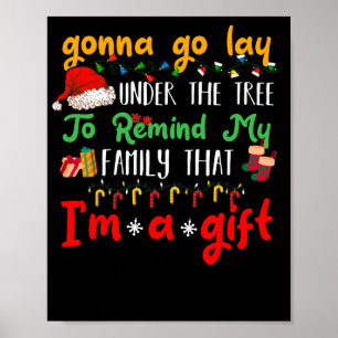 Póster Voy A Quedarse Bajo Los Árboles Navidades Xmas Paj