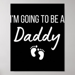 Póster Voy a ser papá anuncio de embarazo nuevo