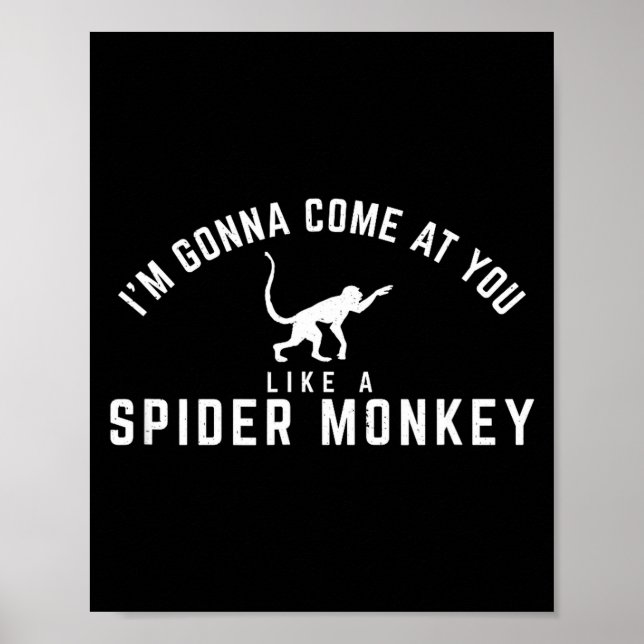 Póster Voy a Venir Como Mono Araña (Frente)