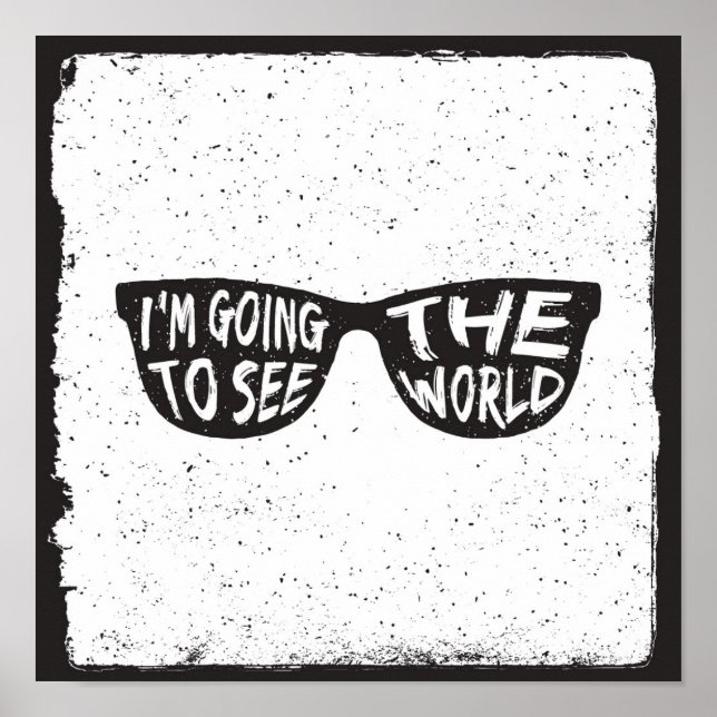 Póster Voy A Ver El Mundo (Frente)