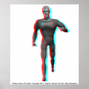 Póster ¡Voy a ver una película 3D!