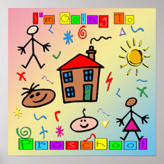 Póster Voy al Poster de preescolar