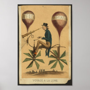 Póster Voyage a la lune