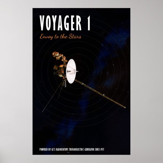Póster Voyager 1 - Enviado a las estrellas (Frente)