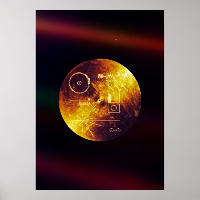 Póster Voyager 1 Golden Record (Frente)