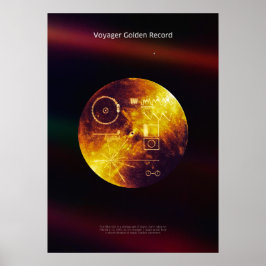 Póster Voyager 1 Golden Record - poster