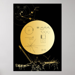 Póster Voyager 1 Golden Record - poster