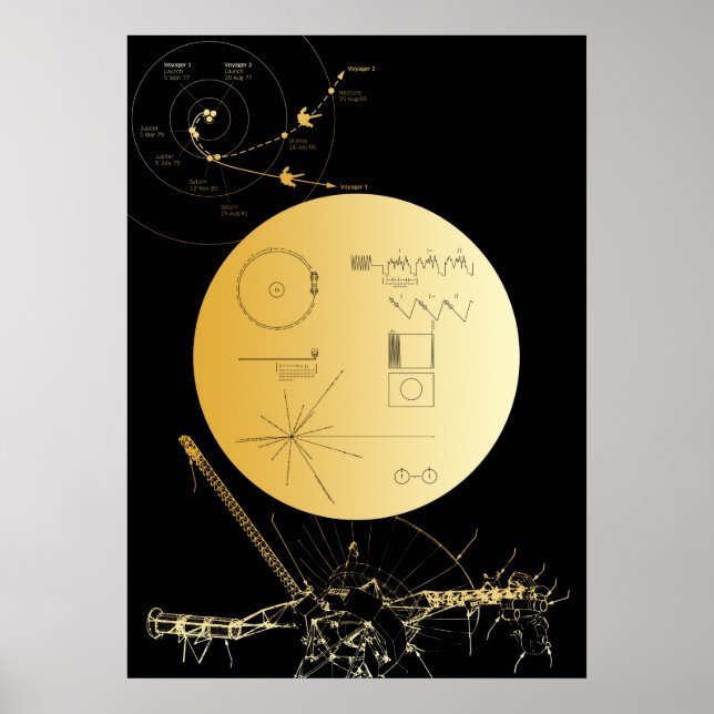 Póster Voyager 1 Golden Record - poster (Frente)