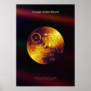 Póster Voyager 1 Récord de oro - poster