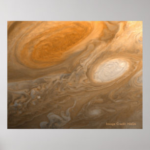 Póster Voyager que veo el gran punto rojo de Júpiter