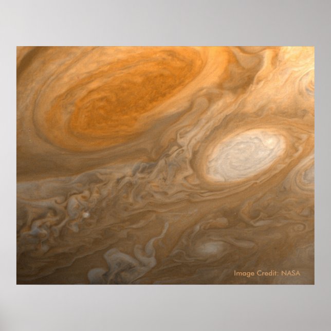 Póster Voyager que veo el gran punto rojo de Júpiter (Frente)