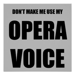 Póster Voz de la ópera