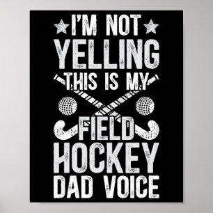 Póster Voz de Papá de Hockey sobre Césped Padre de un Jug
