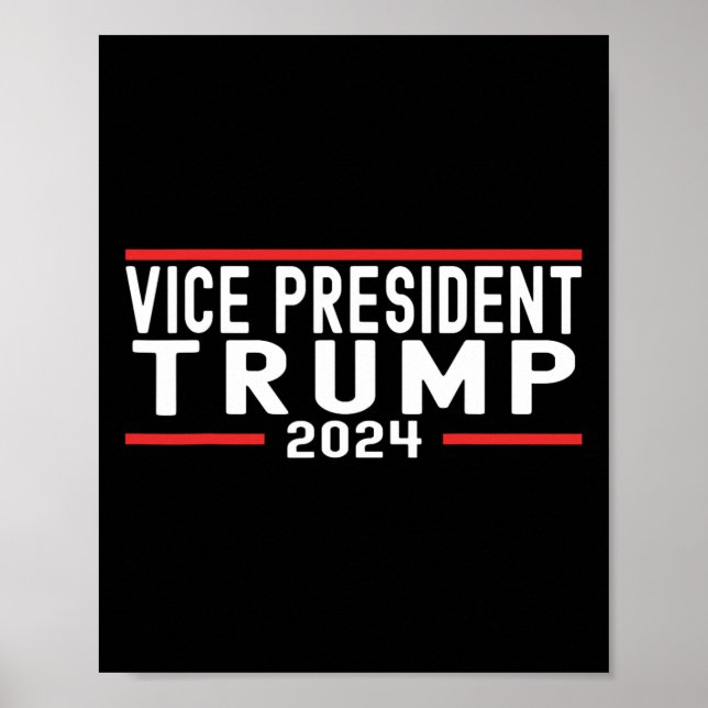 Póster Vp Trump Funny Elecciones Biden Vp Trump 2024 1 (Frente)