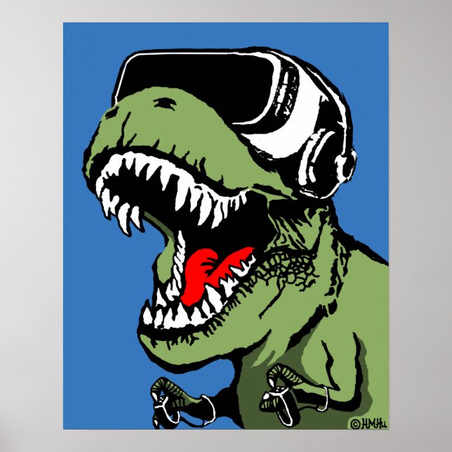 Póster VR T-rex (Frente)