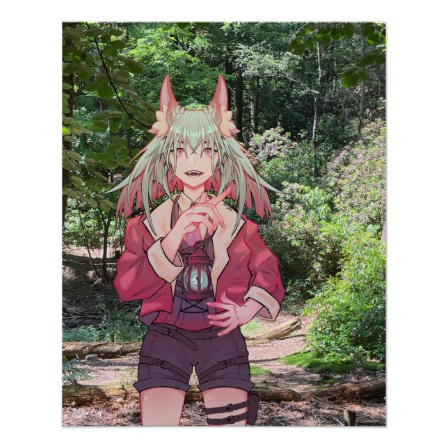 Póster VTuber, Anime, Forrest,  (Anverso)