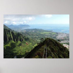 Póster Vue des Stairway to Heaven (Hawaii)