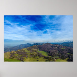 Póster vue montagne de léoncel