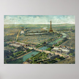 Póster Vue panoramique de universal 1900 l'exposition