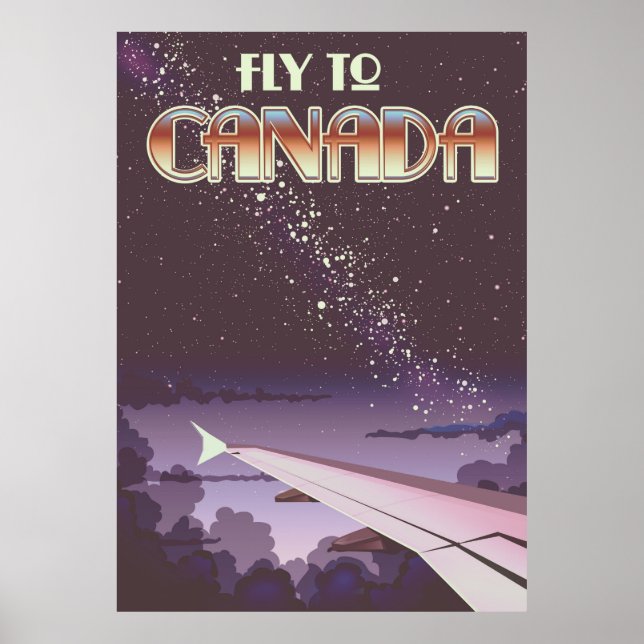 Póster Vuela a Canadá (Frente)