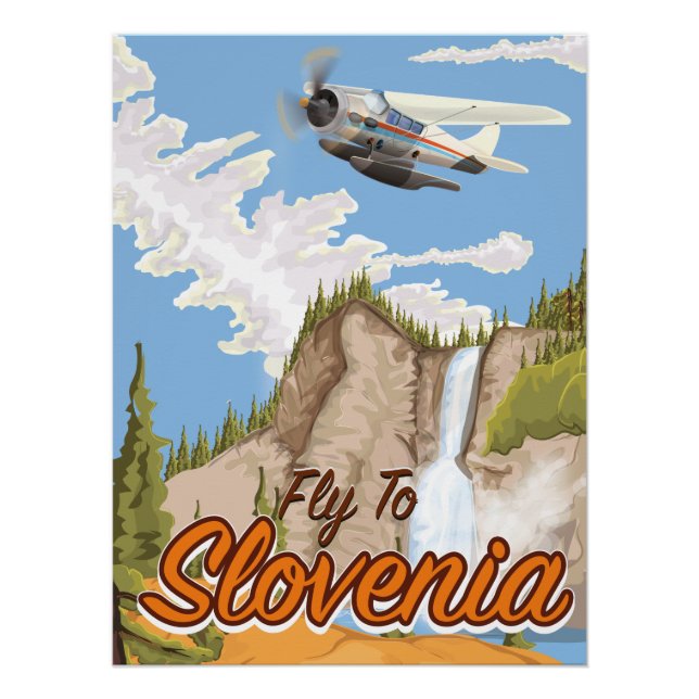 Póster Vuela a Eslovenia (Anverso)
