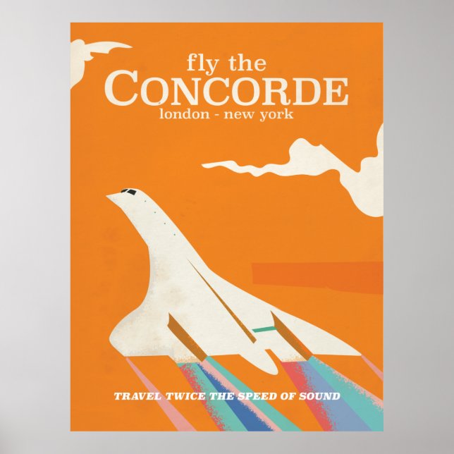 Póster Vuela en el Concorde (Frente)