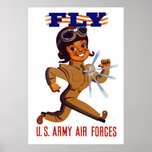 Póster VUELA -- Fuerzas Aéreas del Ejército
