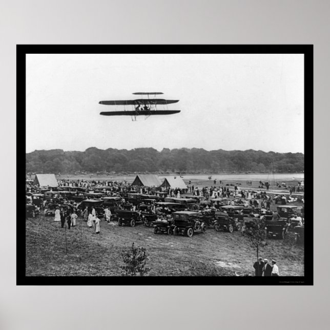 Póster Vuelo 1909 de Orville Wright Record (Frente)