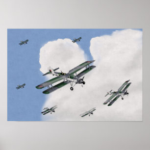 Póster Vuelo 1941 de los peces espadas